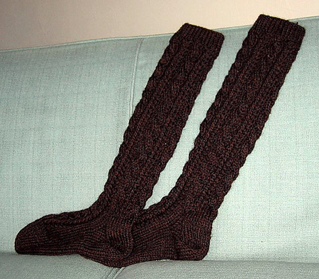 Socks #5 Cable Socks