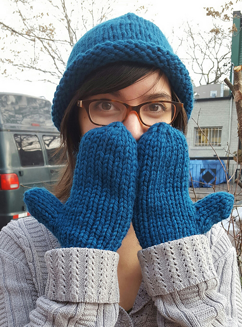 Chunky Hat and Mitts