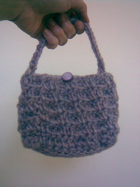 Crocheted purse
