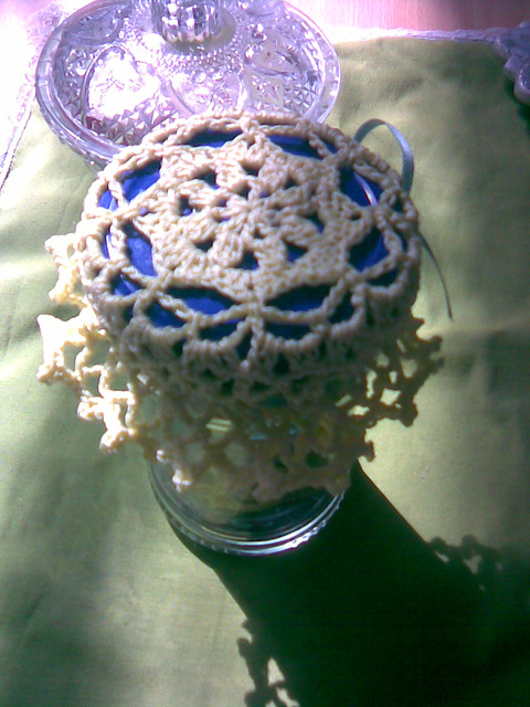 Wandering star lace doily