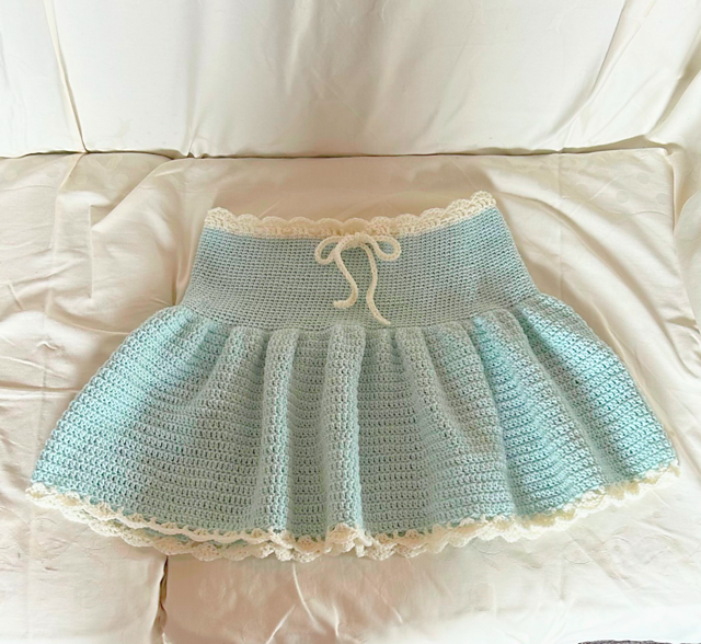 Crochet Ruffle Skirt