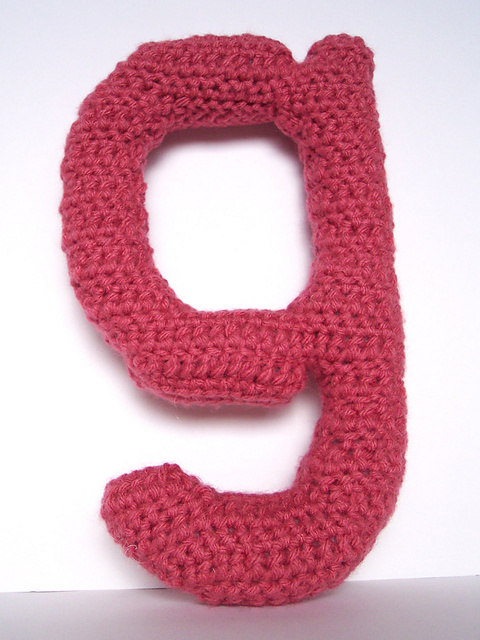 Lowercase G Alphabet Letter Pattern
