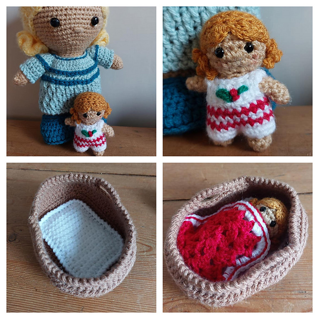 Weebee Doll Accessories - Baby Doll and Bassinet
