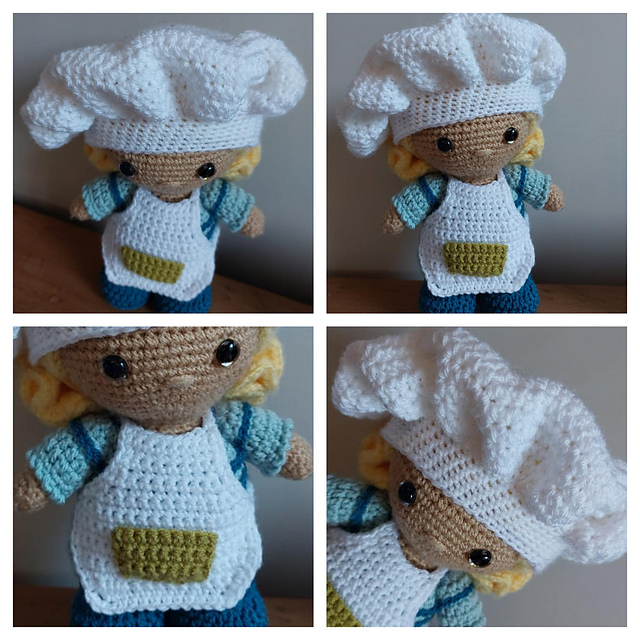 Weebee Doll Accessories - Chef, Bakers Hat, Apron