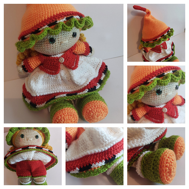 Sitting Weebee Doll - Fall Festival Outfit