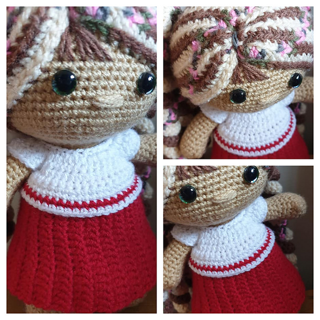 Weebee Doll - Pleated Skirt and Top with Stripe