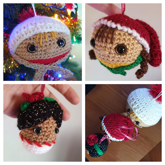 Weebee Doll Christmas Baubles
