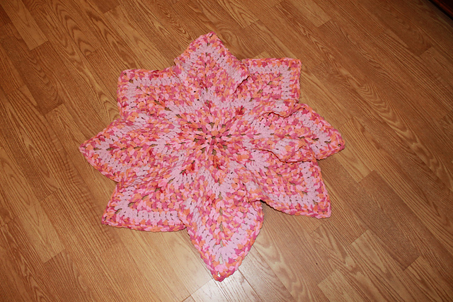 Star Treatment Crochet Throw