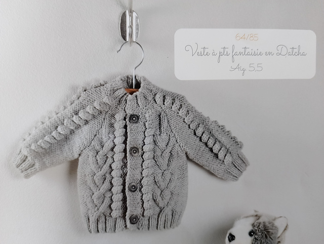 Veste à points fantaisie