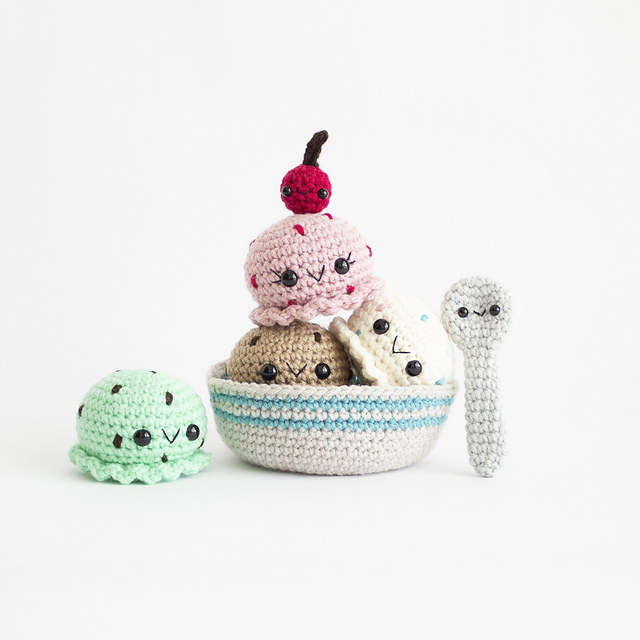 Amigurumi Ice Cream Sundae