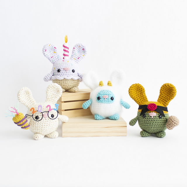 Amigurumi Celebration Bunnies