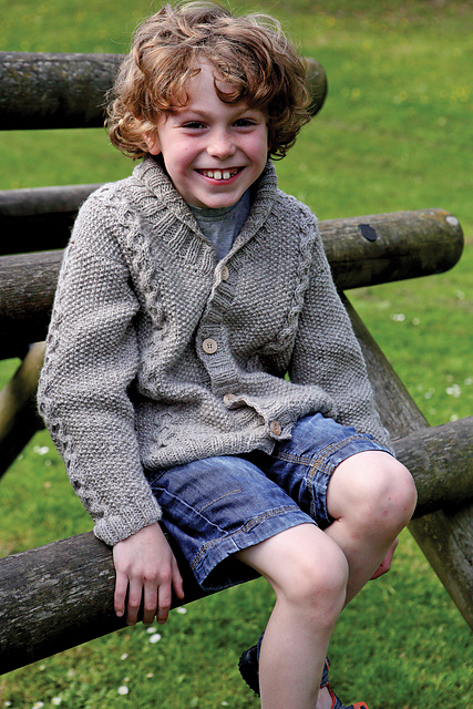 Children s Cable and Moss Cardigan