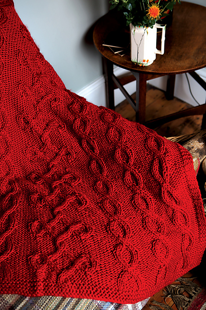 Diamond Twist Cable Throw