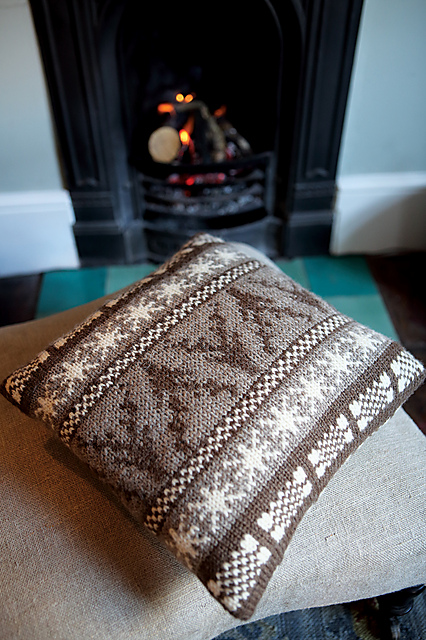 Plaid Stag Cushion