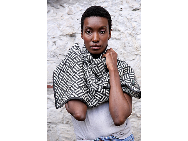 Sashiko scarf & wrap