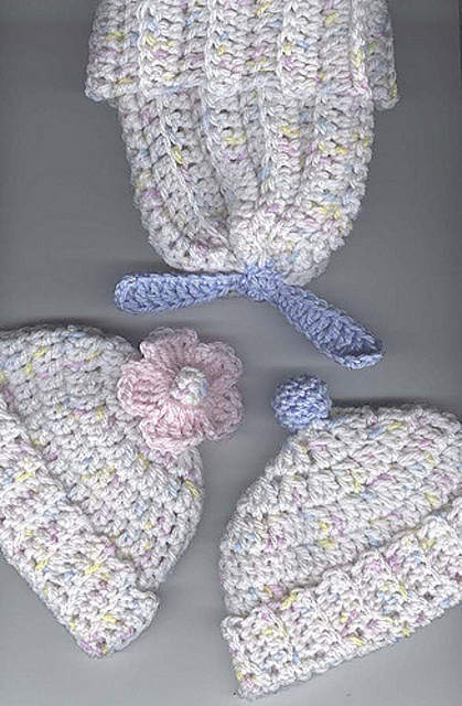 Baby Hats with Toppers