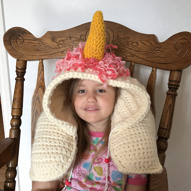 Unicorn Hooded Travel Pillow
