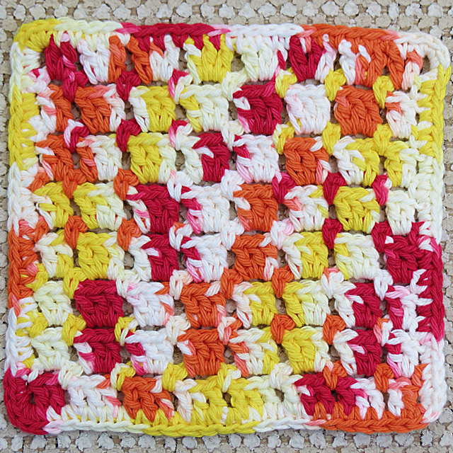 Block Stitch Dishcloths