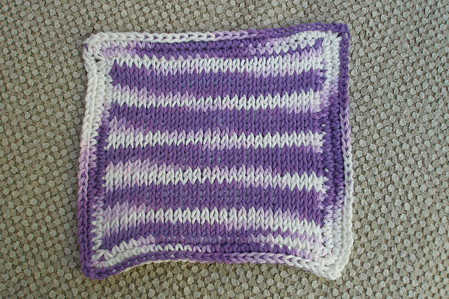Faux Knit and Crochet Dishcloth Pattern