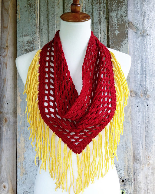 Lannister Lion Triangle Scarf
