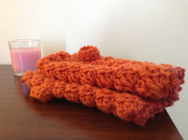 Fiery Orange Wristwarmers