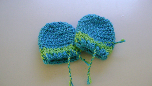Neon Baby Mitts