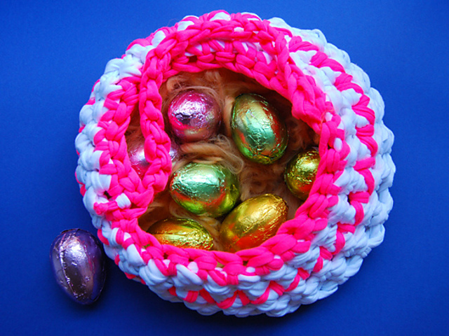 Fabric yarn baskets
