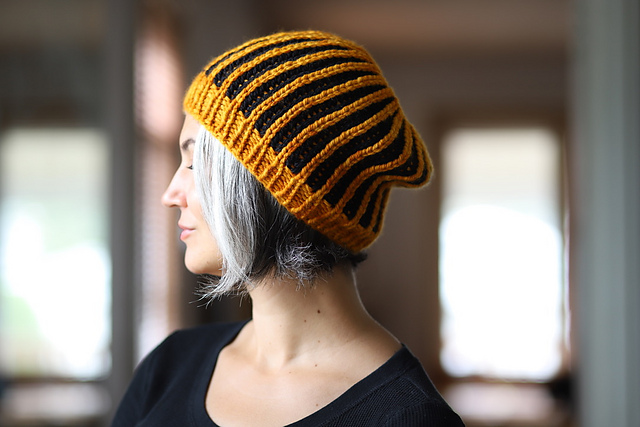 Bulky Brioche Slouch Hat