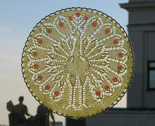 Peacock Doily