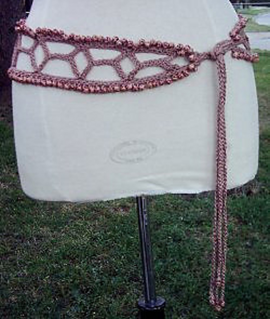 Beaded Lacy Sash