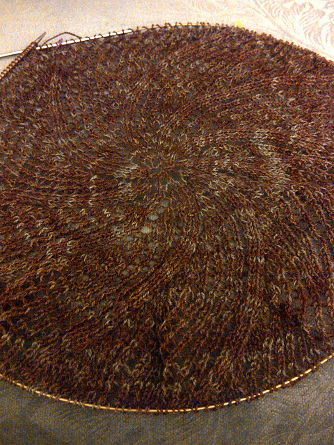 Knitted Round Shawl