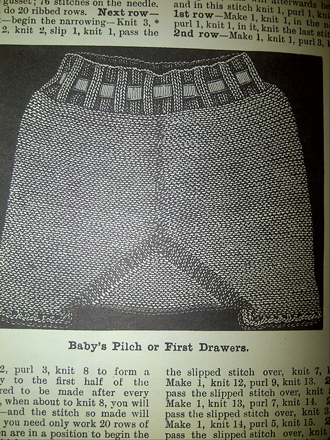 Baby's Pilch or First Drawers