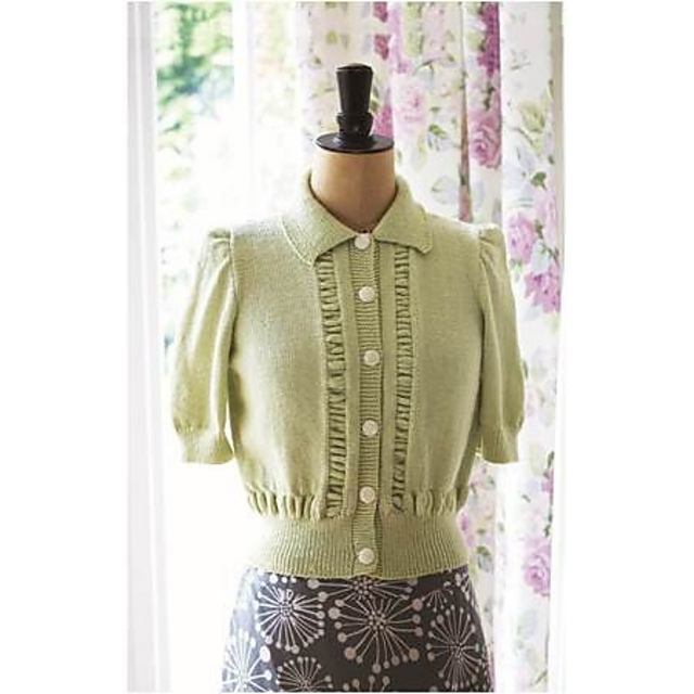 Vintage Ladies Short Sleeve Cardigan
