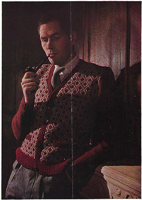 Cardigan with Diamond Fronts