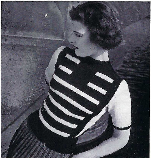 Teenage Jumper: football stripes for a young girl