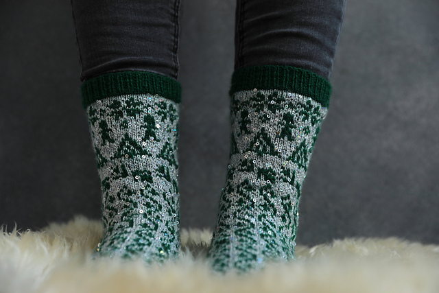 Rocking Around The Christmas Tree Socks