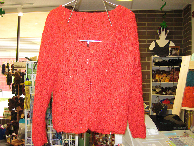 Eyelet Patterned Cardigan