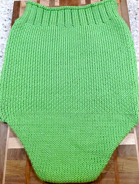 Mock Seed Stitch Baby Cocoon