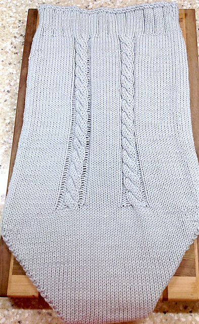 Cabled Baby Cocoon