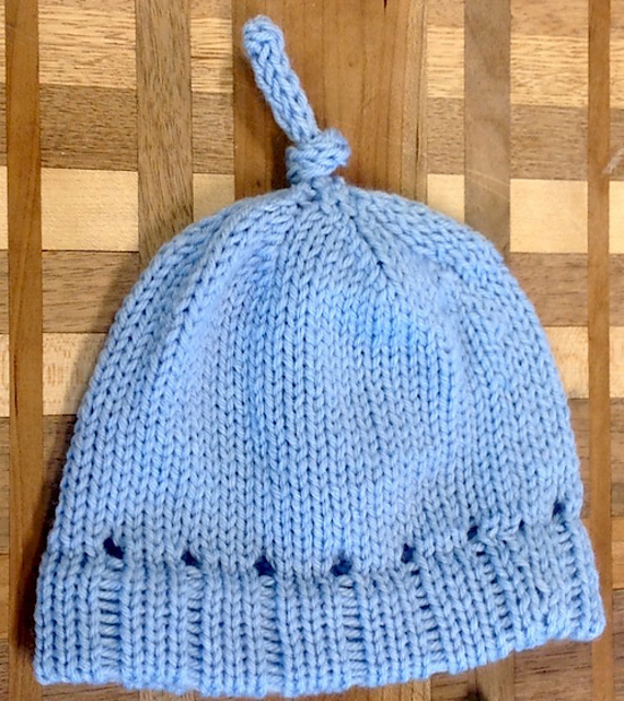 Top Knot Baby Hat