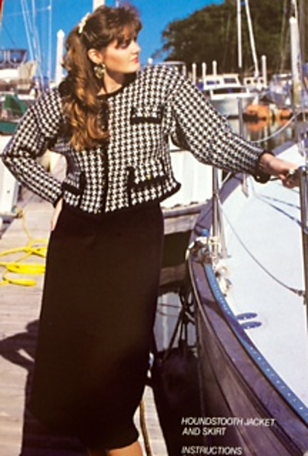 Houndstooth Jacket & Skirt