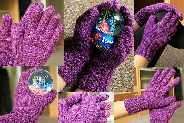 Double Lace Rib Gloves