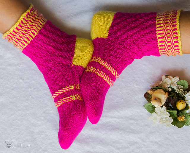 Diagonal and Rope Socks