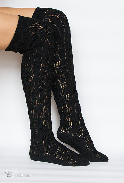 Elegant Long Lace Sock
