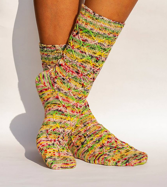 Floral Rope Socks