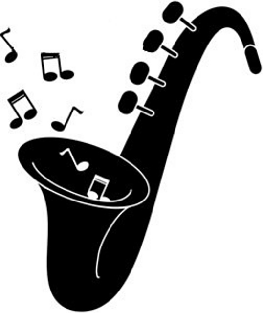 Saxophone with music Chart