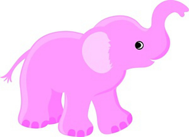 Pink Baby Elefant