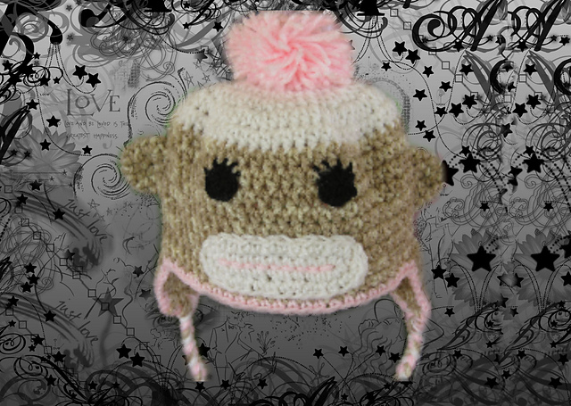 Sockmonkey Earflap Hat