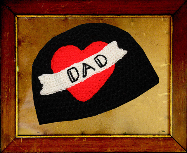 Heart Banner Tattoo Hat