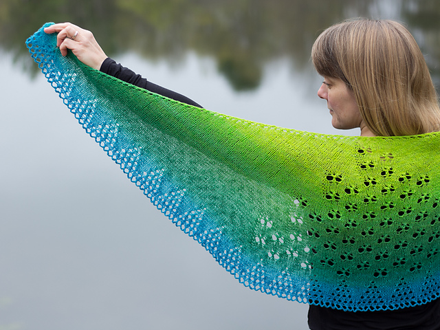 Hungry Caterpillar Shawl